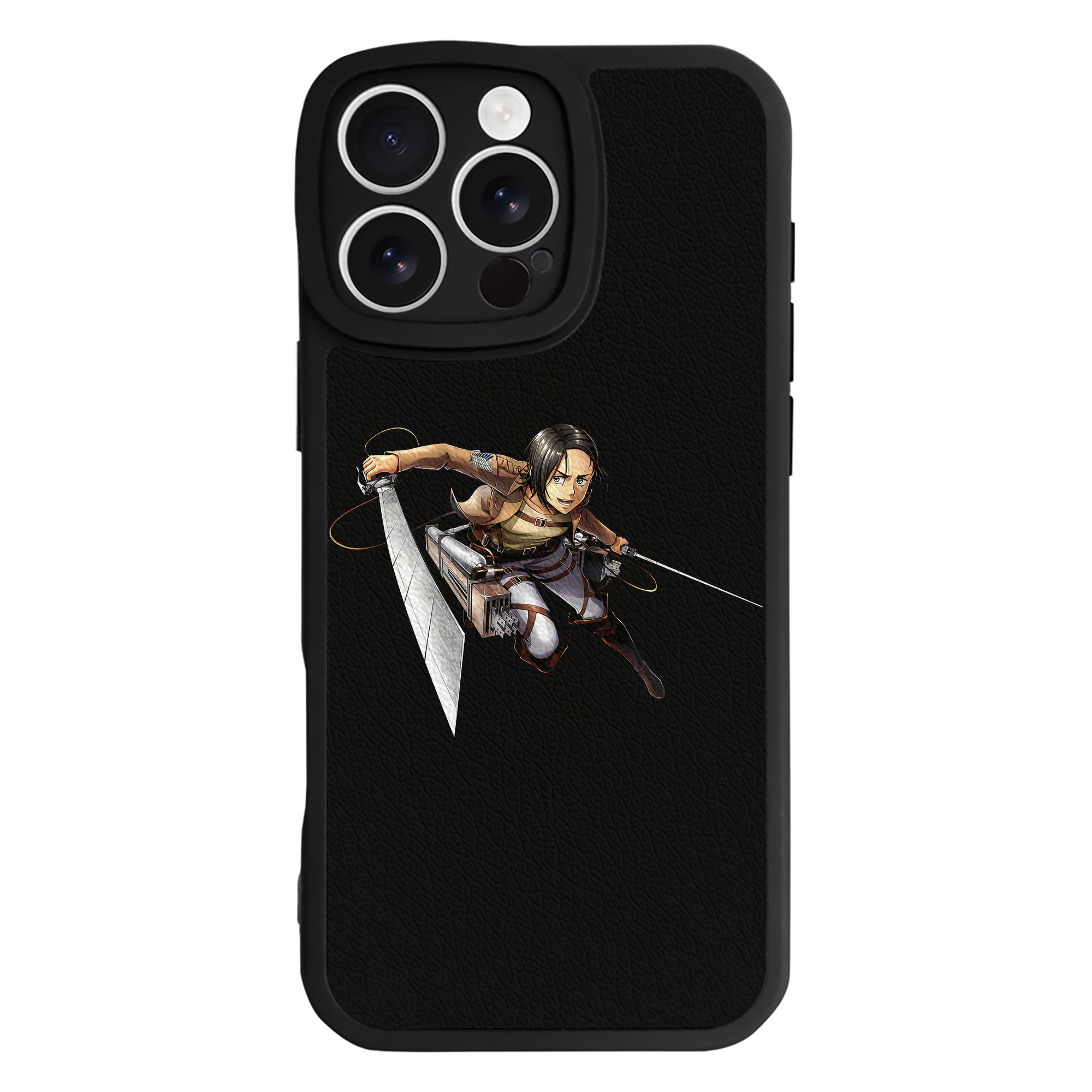 （画像用） 進撃の巨人 Attack on Titan 【iPhone 16シリーズ対応】シリコンスマホケース（レザー調） 材質：シリコン